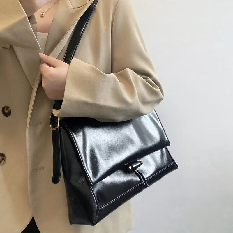 Soft Leather Commuter Briefcase Leather Women