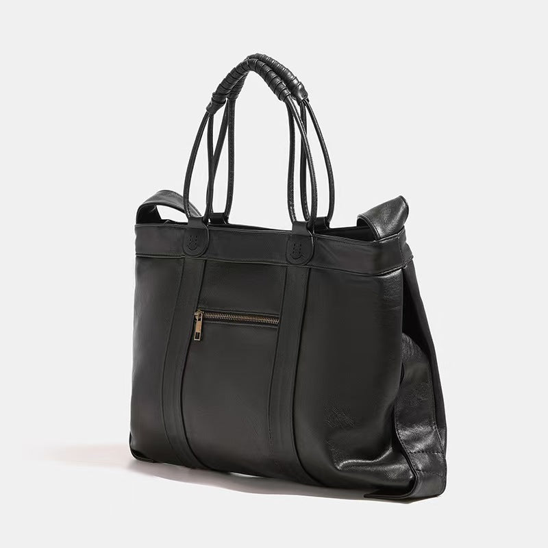 School commuting bag briefcase leather women