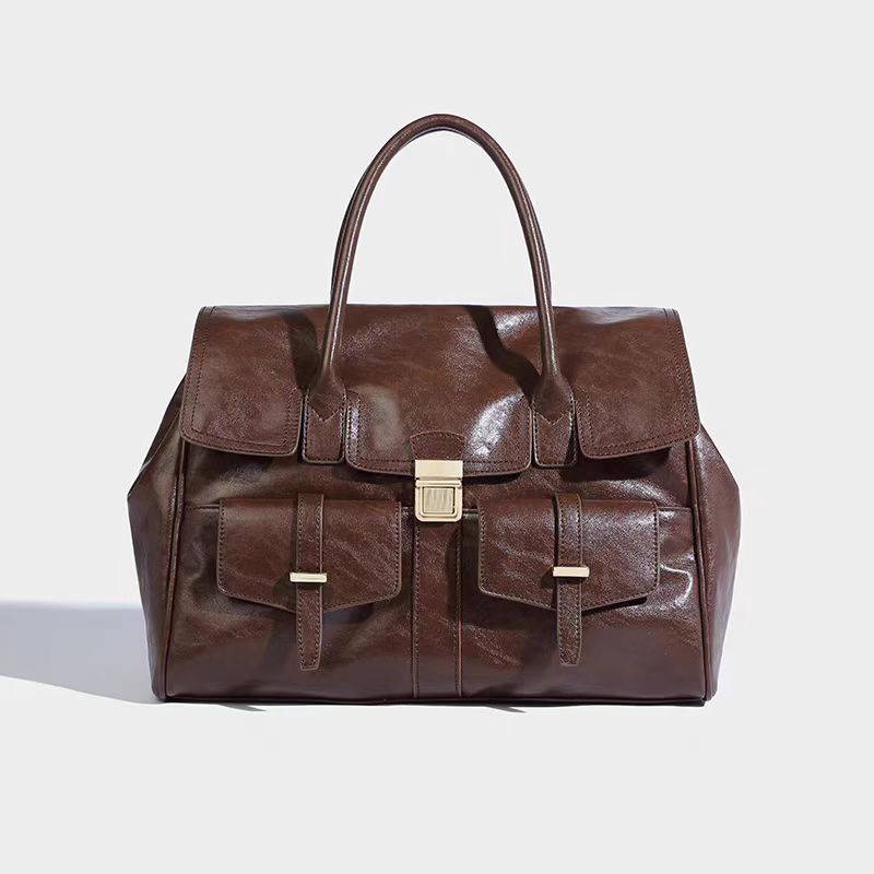 new high-end leather briefcase for women