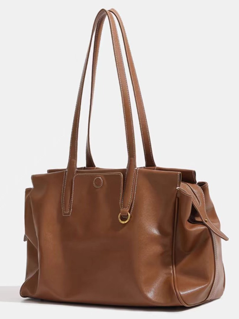 Suede shoulder commuter bag briefcases for ladies