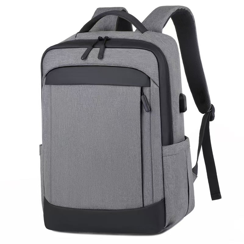 With USB charging port waterproof laptop backpack