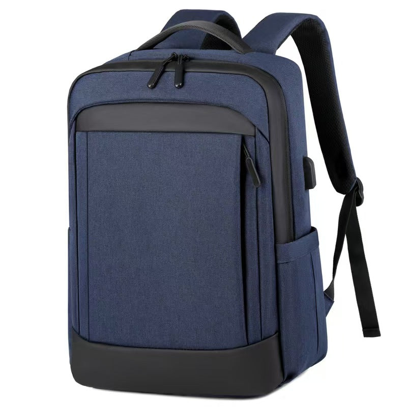 With USB charging port waterproof laptop backpack