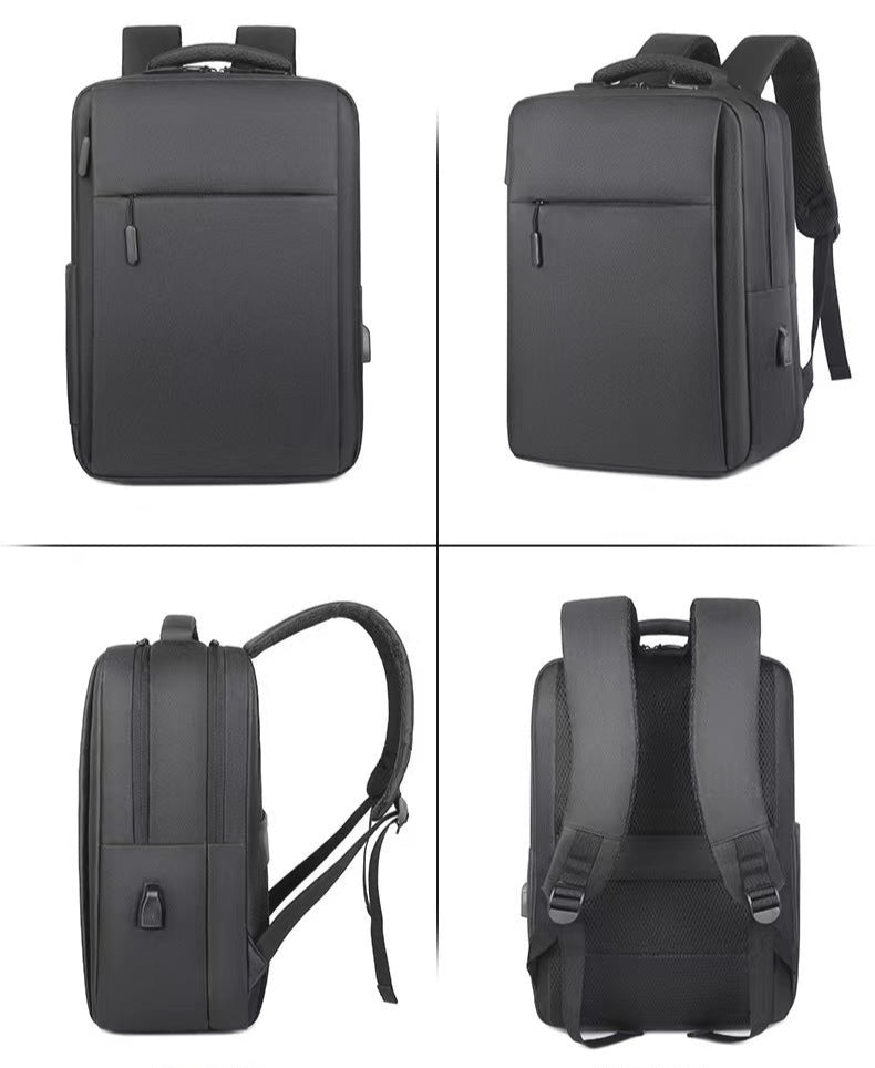 Double layer business commuter backpack laptop backpacks