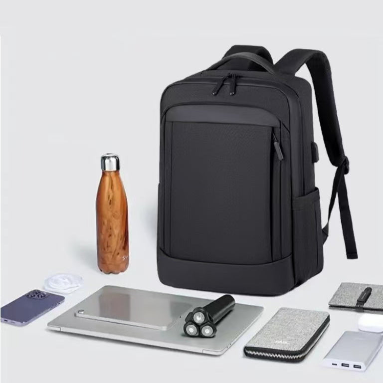 With USB charging port waterproof laptop backpack