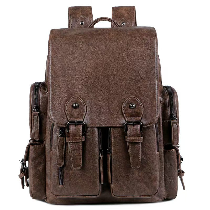 High-end fashion PU leather backpack laptop backpack