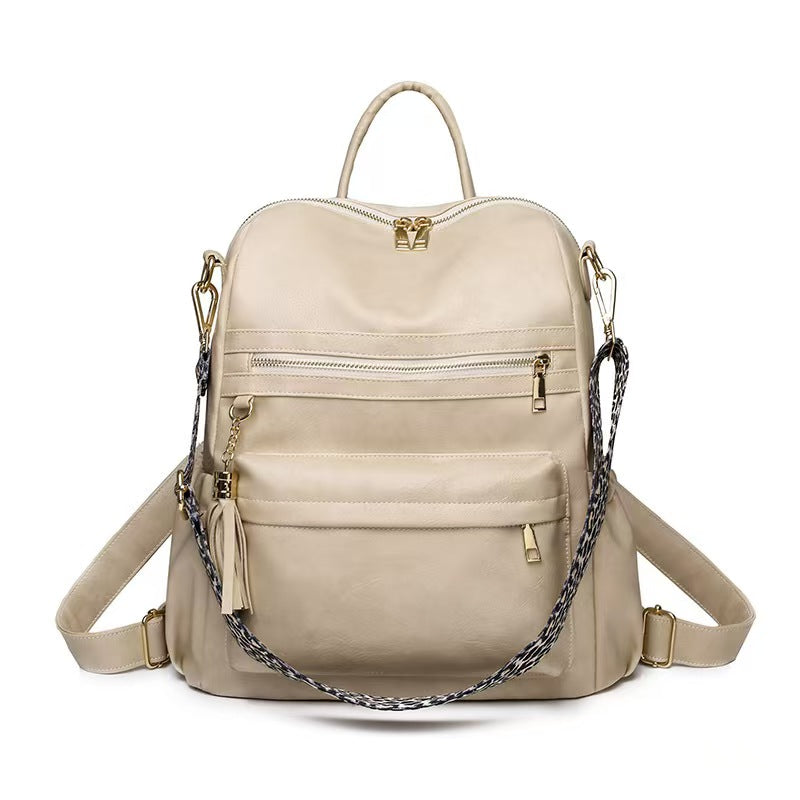 Retro popular girls tassel bag laptop backpacks