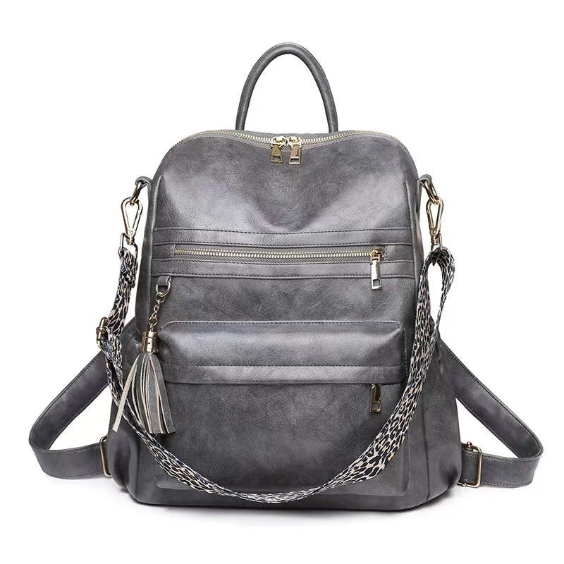 Retro popular girls tassel bag laptop backpacks