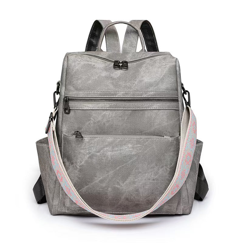 Retro anti-theft trend ladies laptop backpack