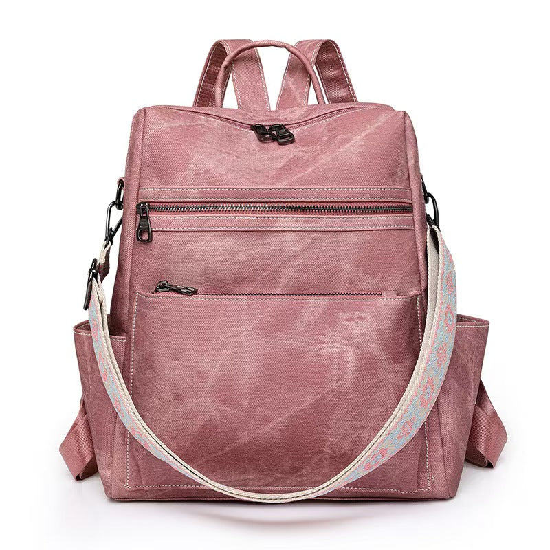 Retro anti-theft trend ladies laptop backpack