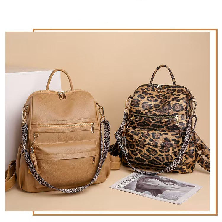 Retro popular girls tassel bag laptop backpacks