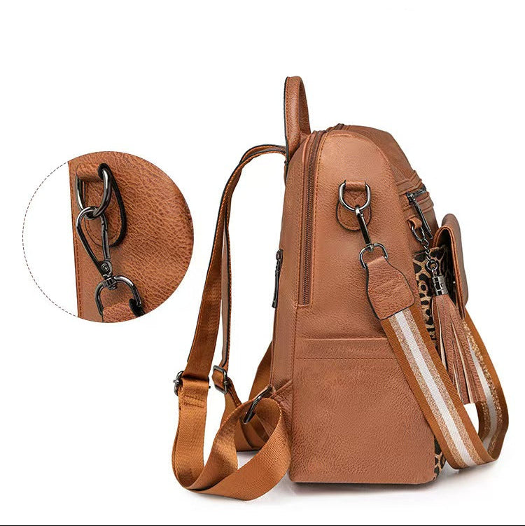 Mother-and-child bag retro women's backpack for laptop