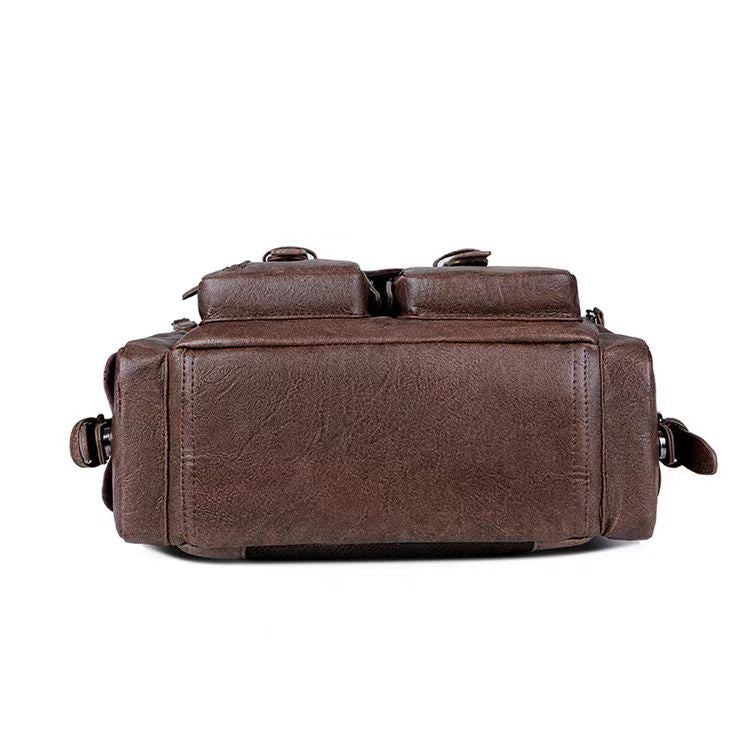 High-end fashion PU leather backpack laptop backpack