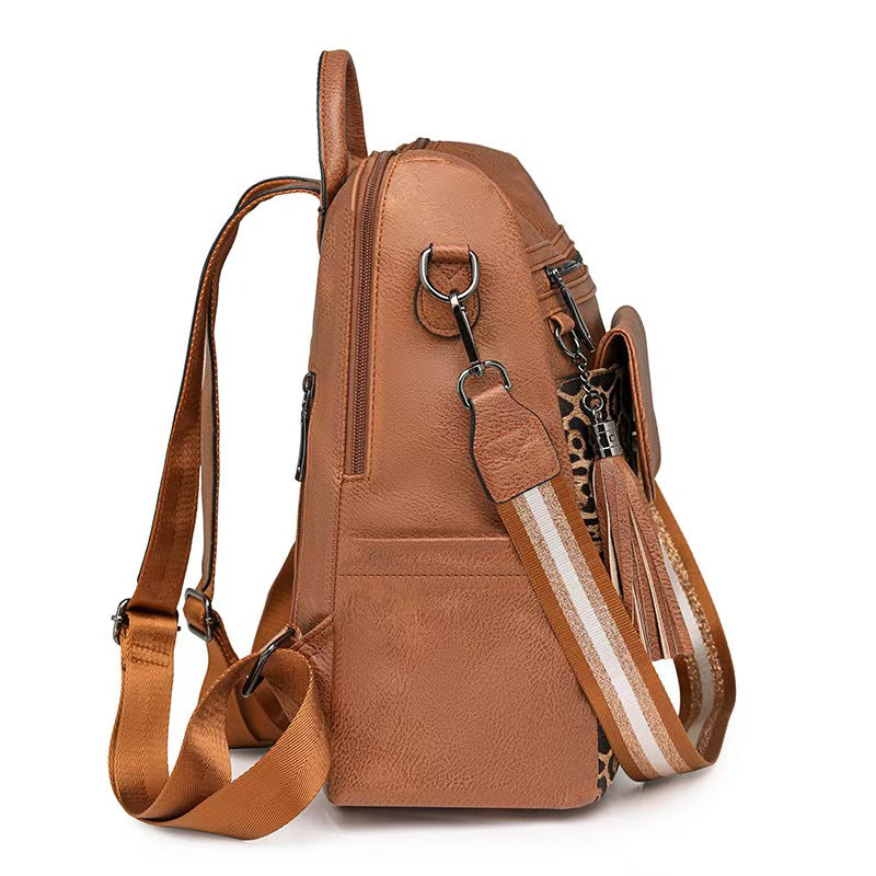 Mother-and-child bag retro women's backpack for laptop