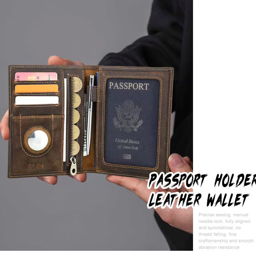 With AirTag RFID Blocking Wallet and passport wallet