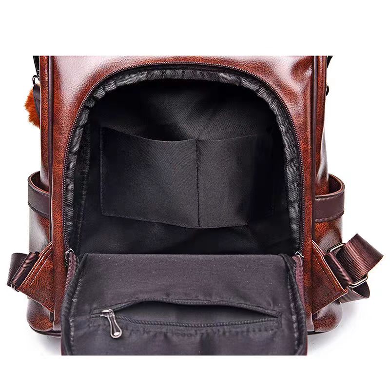 Anti-theft retro texture best rated laptop backpacks