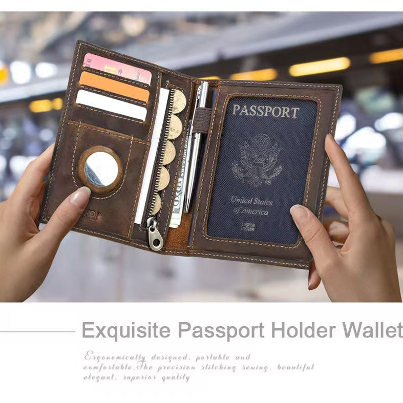 With AirTag RFID Blocking Wallet and passport wallet