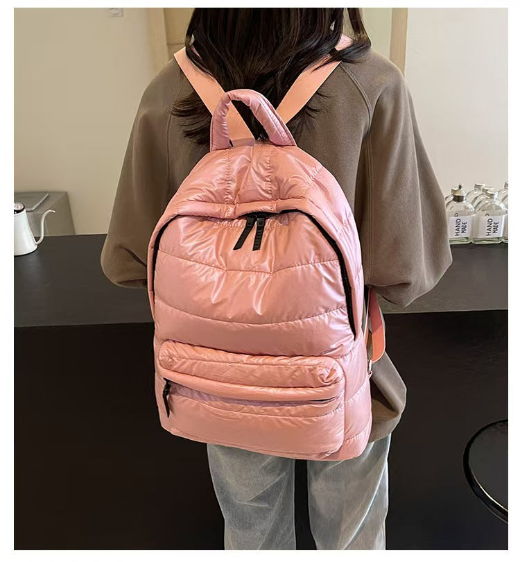 Casual all-match cotton womens laptop backpack