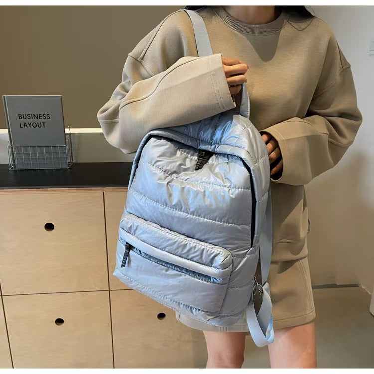 Casual all-match cotton womens laptop backpack