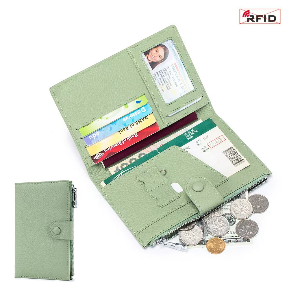 Multifunctional storage bag rfid slim minimalist wallet