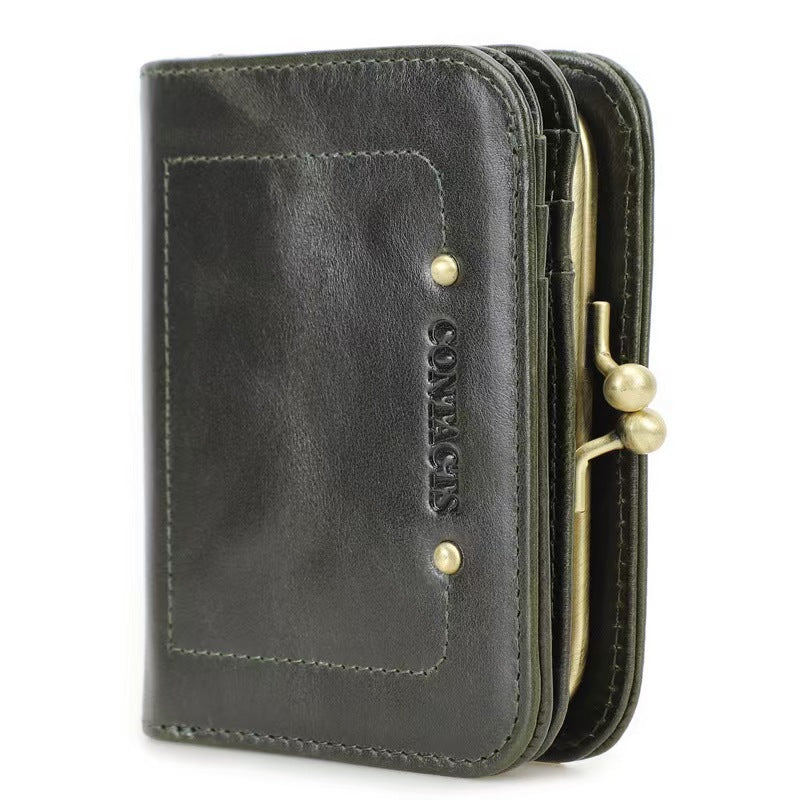 Multifunctional iron hinge women RFID Blocking Wallet