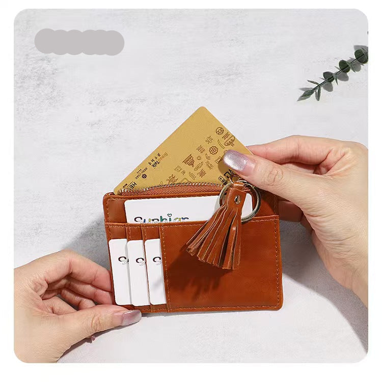 Compact lightweight minimalist rfid ladies wallet