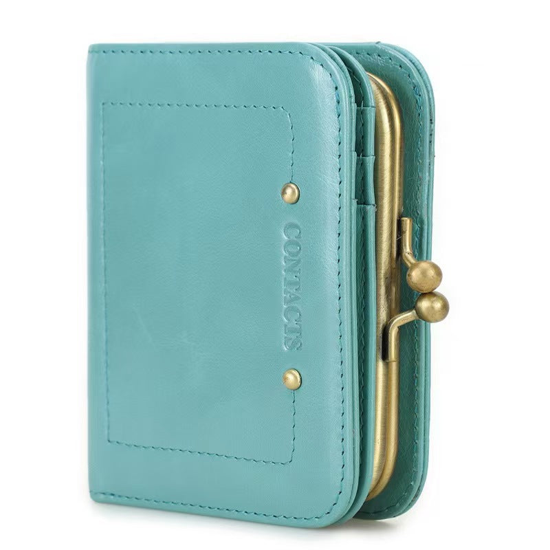 Multifunctional iron hinge women RFID Blocking Wallet