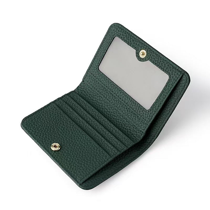 Small portable snap coin purse rfid wallet