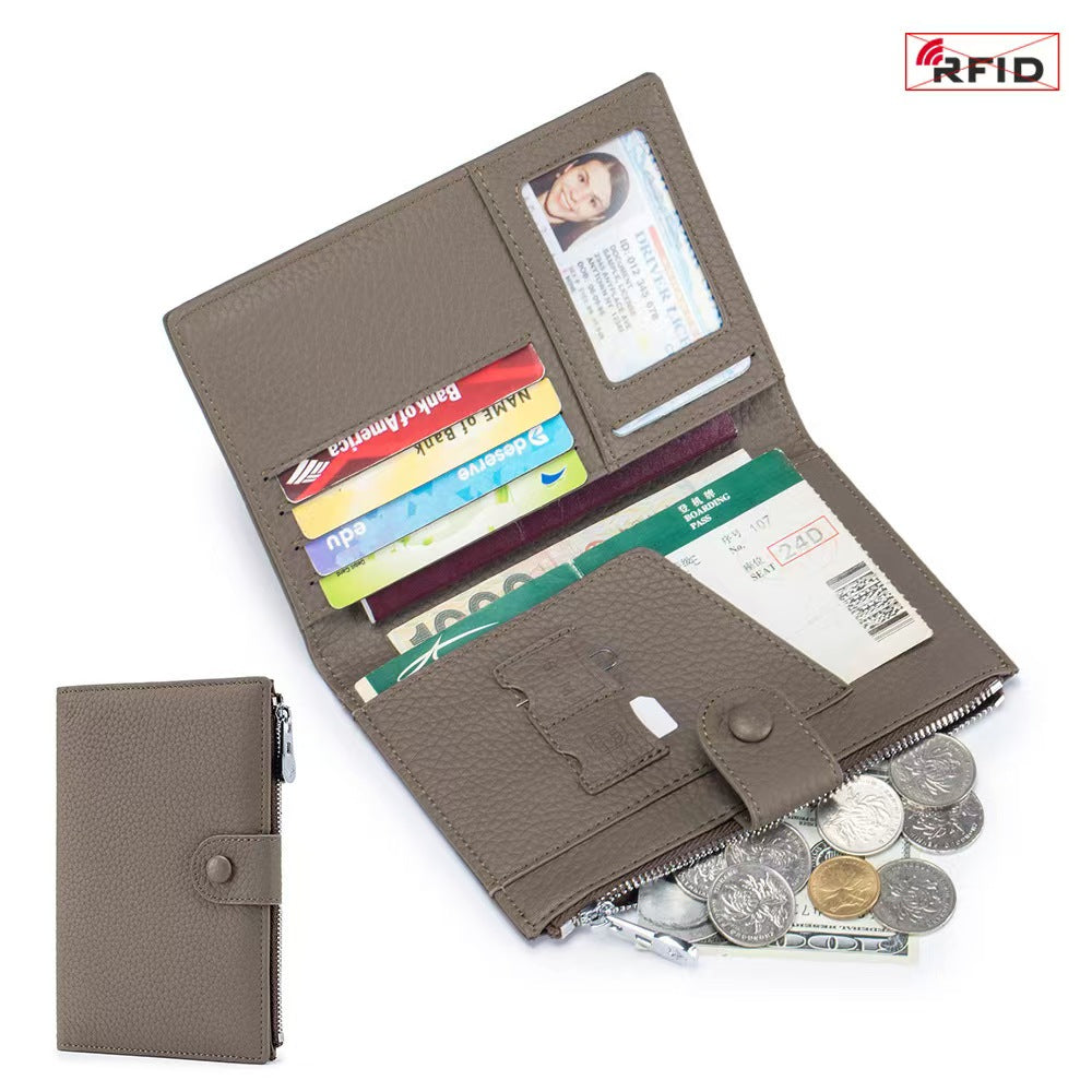 Multifunctional storage bag rfid slim minimalist wallet