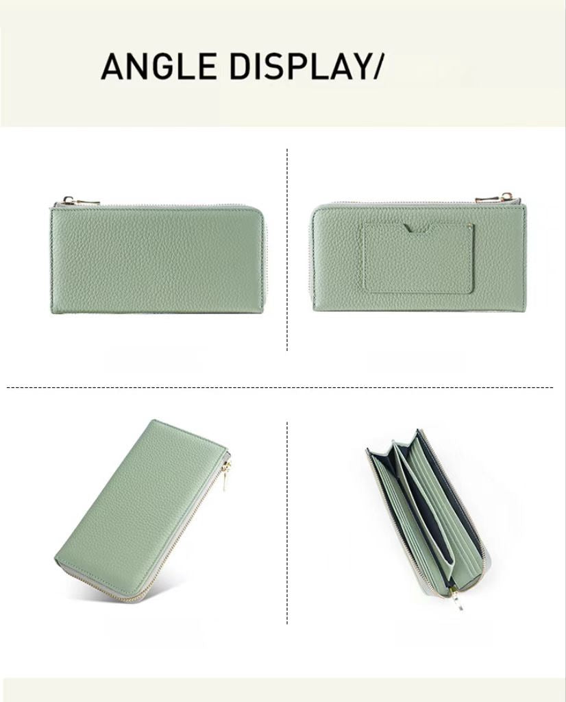 Long Fashion Clutch Bag rfid protection wallet