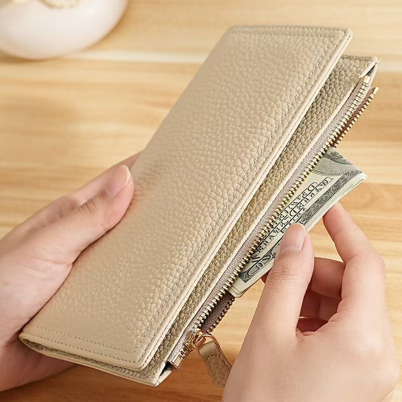 Versatile long Multiple card slots rfid wallet