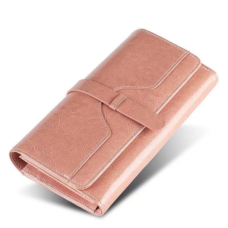 High-end long clutch bag rfid wallet women