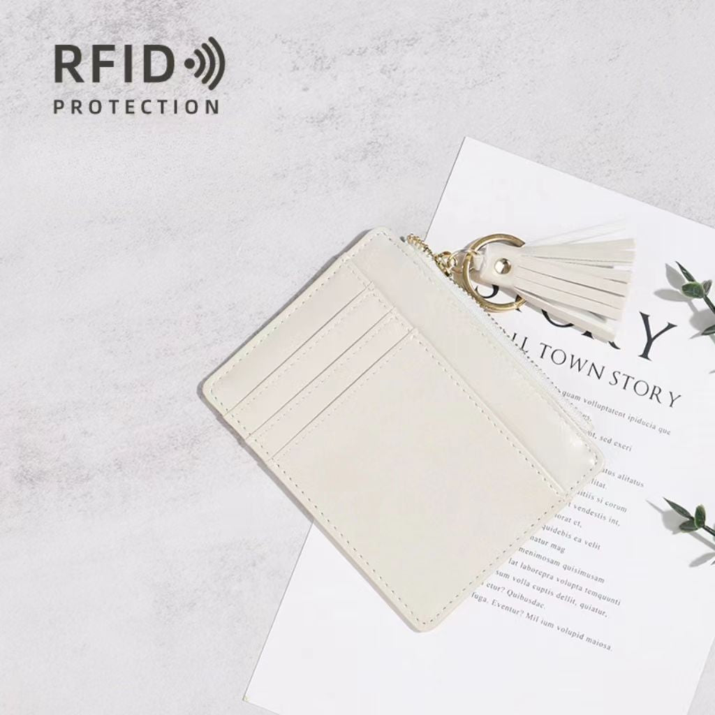 Compact lightweight minimalist rfid ladies wallet