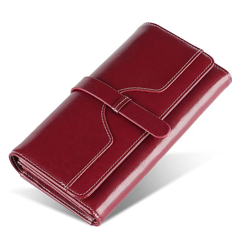 High-end long clutch bag rfid wallet women