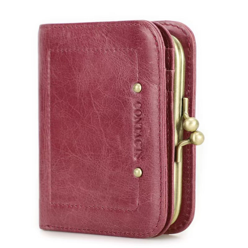 Multifunctional iron hinge women RFID Blocking Wallet