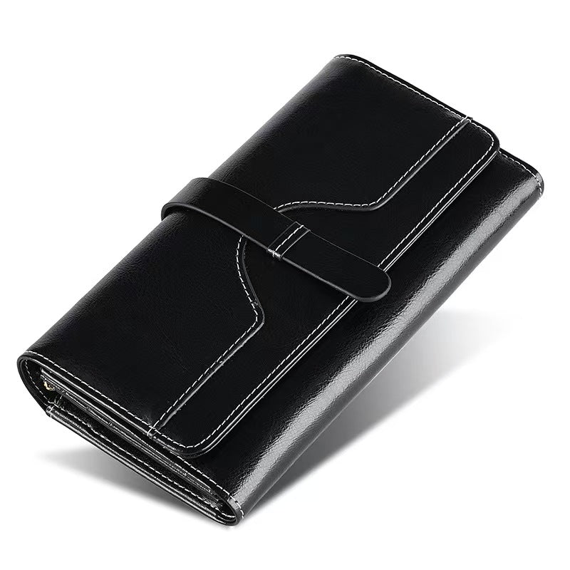 High-end long clutch bag rfid wallet women