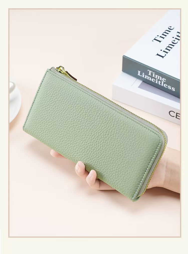 Long Fashion Clutch Bag rfid protection wallet