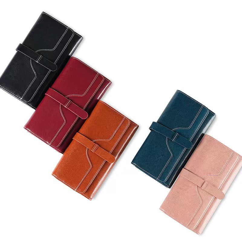 High-end long clutch bag rfid wallet women