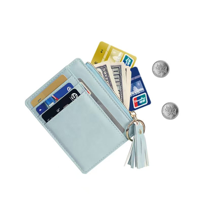 Compact lightweight minimalist rfid ladies wallet