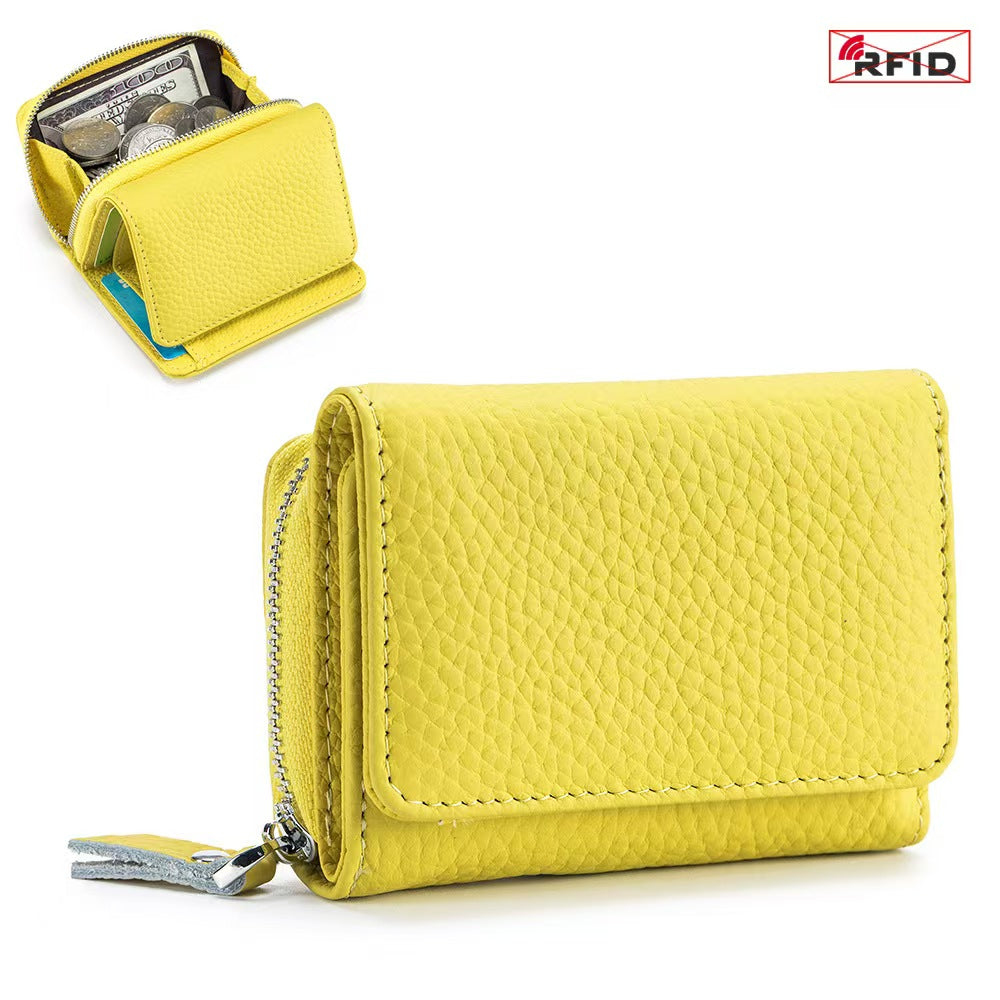 Short Trifold Mini Organizer Wallet rfid wallets