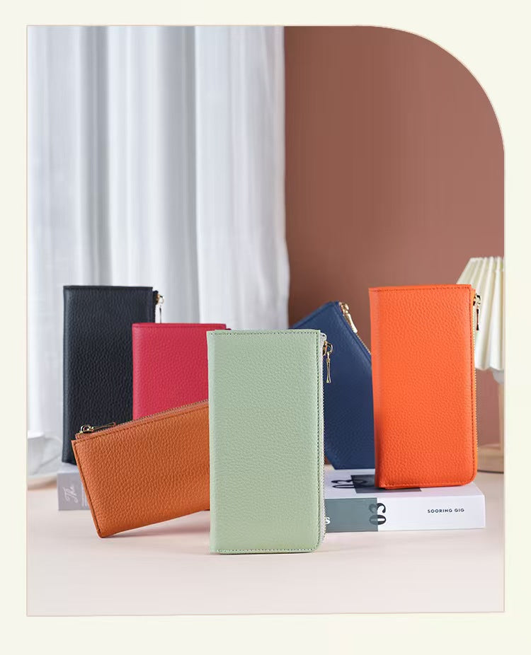 Long Fashion Clutch Bag rfid protection wallet