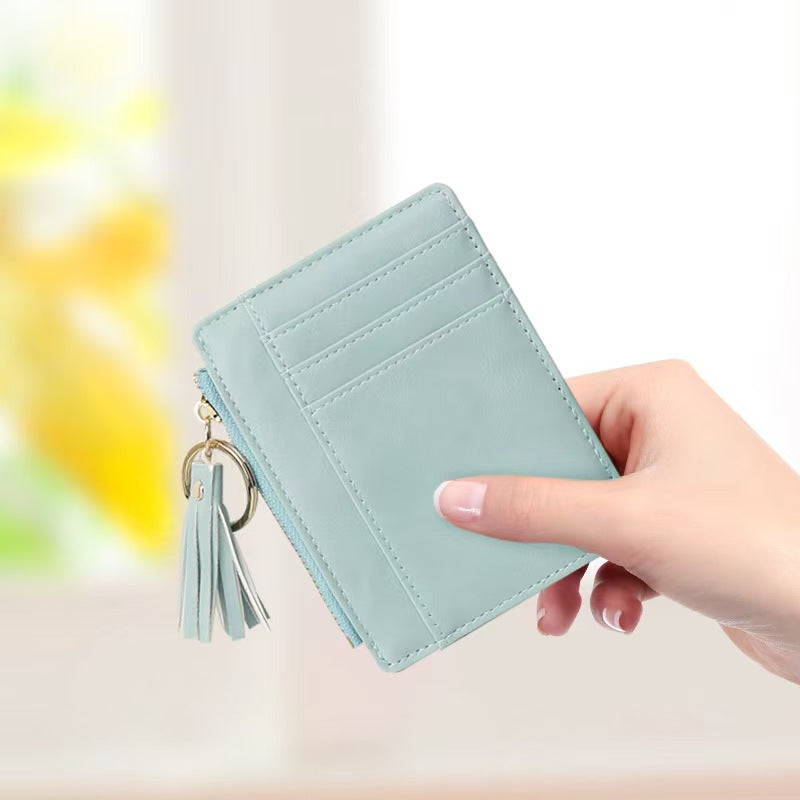 Compact lightweight minimalist rfid ladies wallet