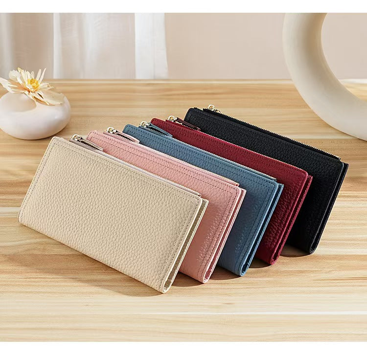 Versatile long Multiple card slots rfid wallet