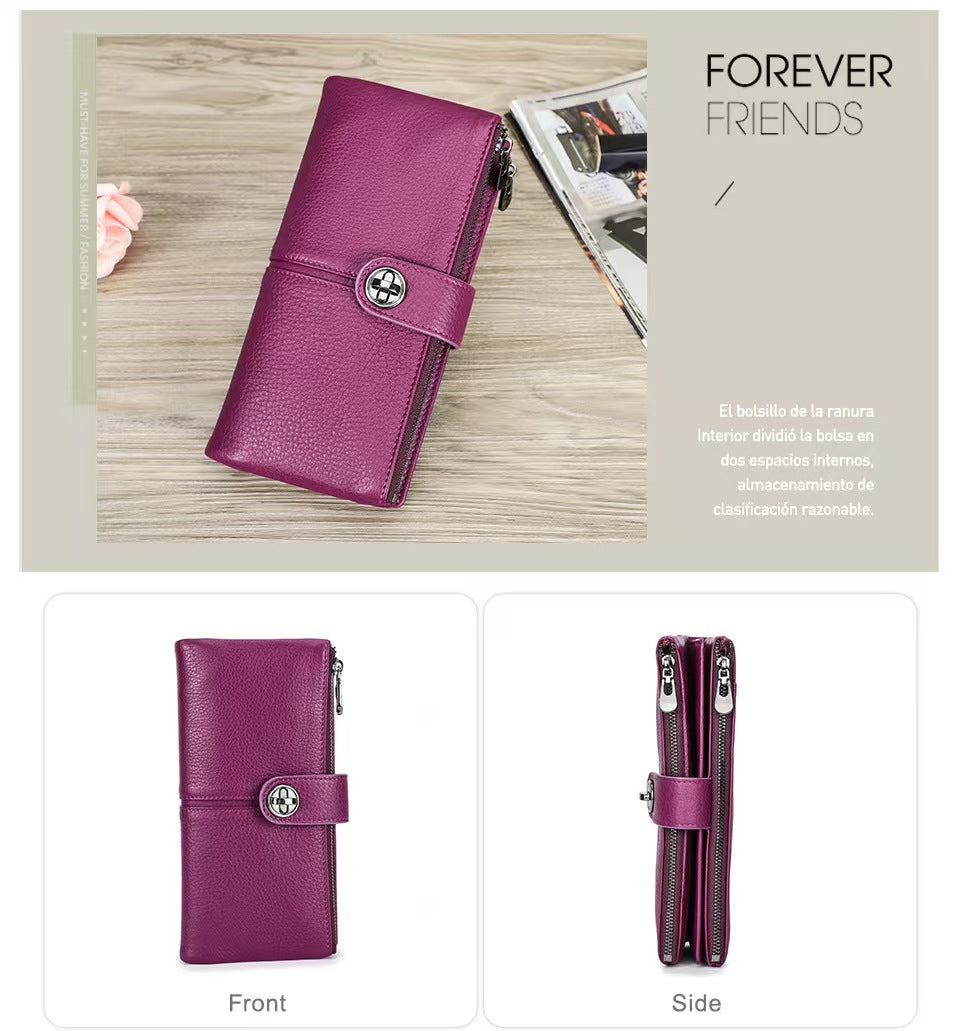 With AirTag tracking card slot RFID Blocking Wallet