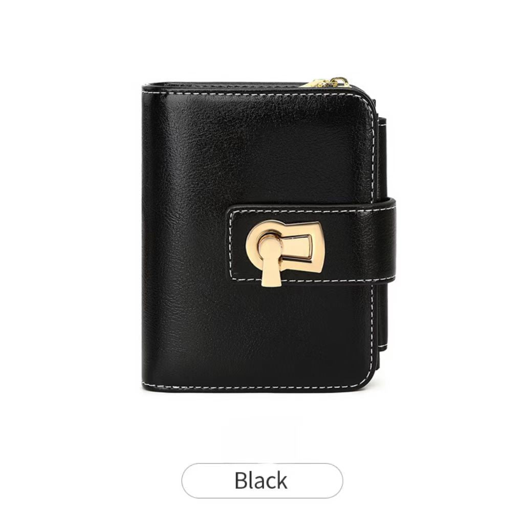 Anti-theft short lock wallet rfid wallets