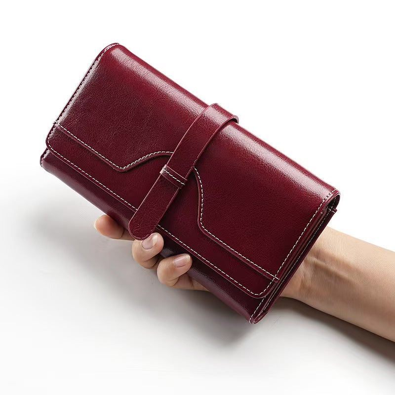 High-end long clutch bag rfid wallet women