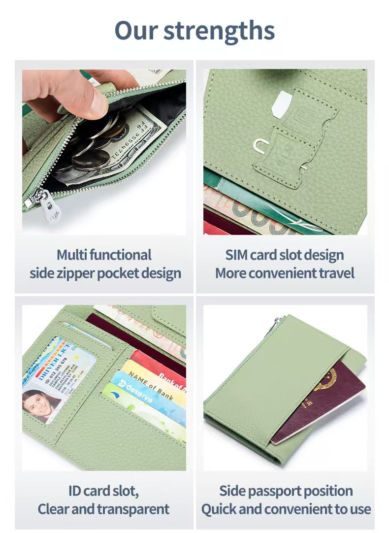 Multifunctional storage bag rfid slim minimalist wallet