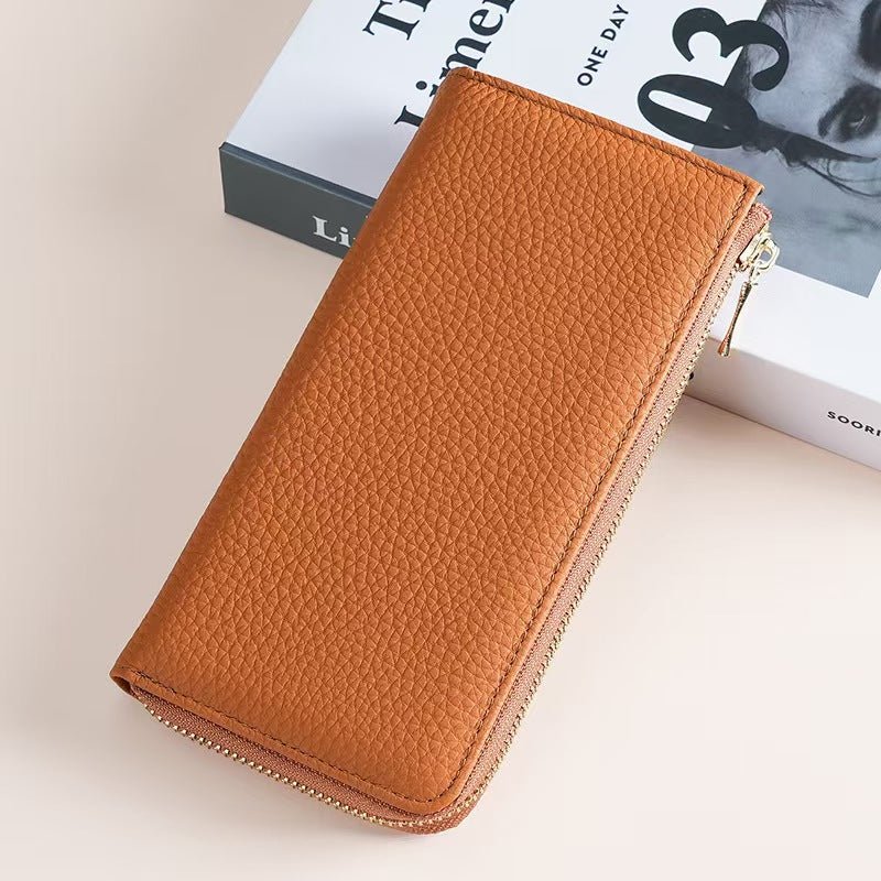 Long Fashion Clutch Bag rfid protection wallet