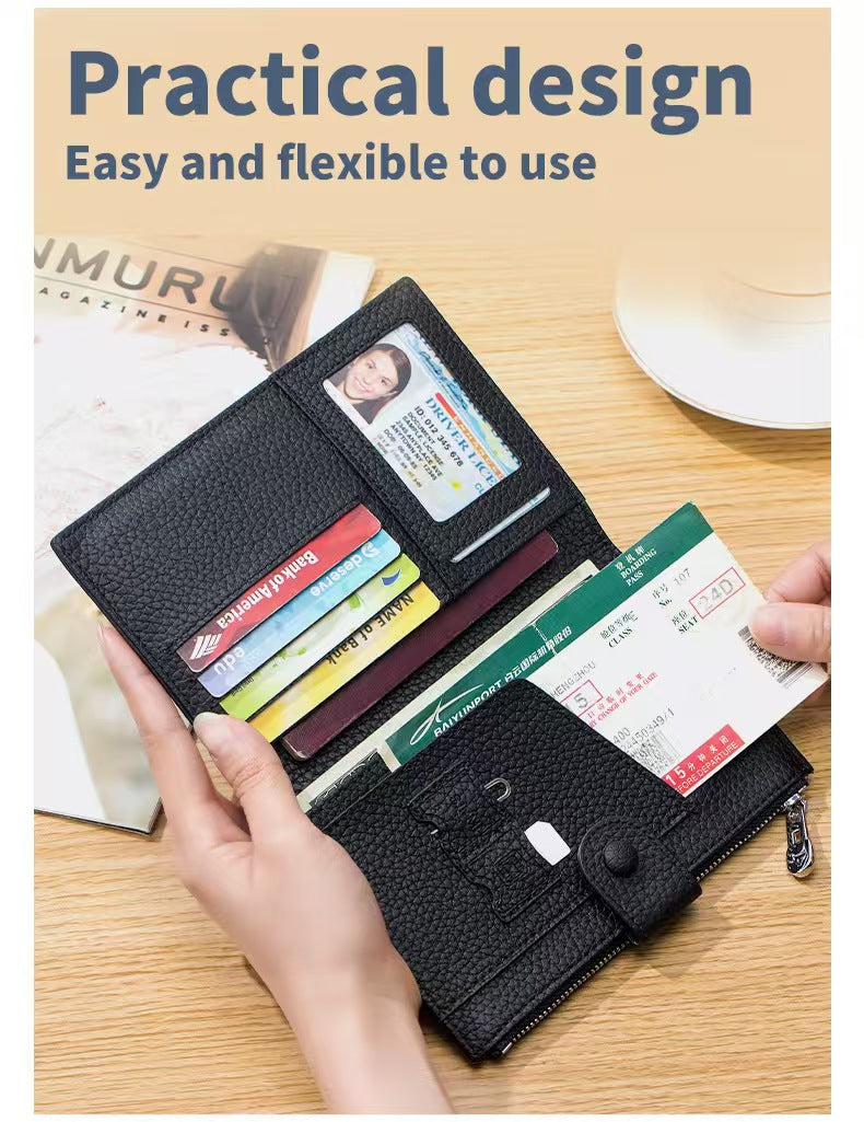 Multifunctional storage bag rfid slim minimalist wallet