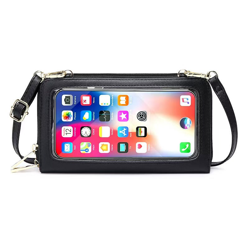 New touch screen mobile phone bag rfid wallets