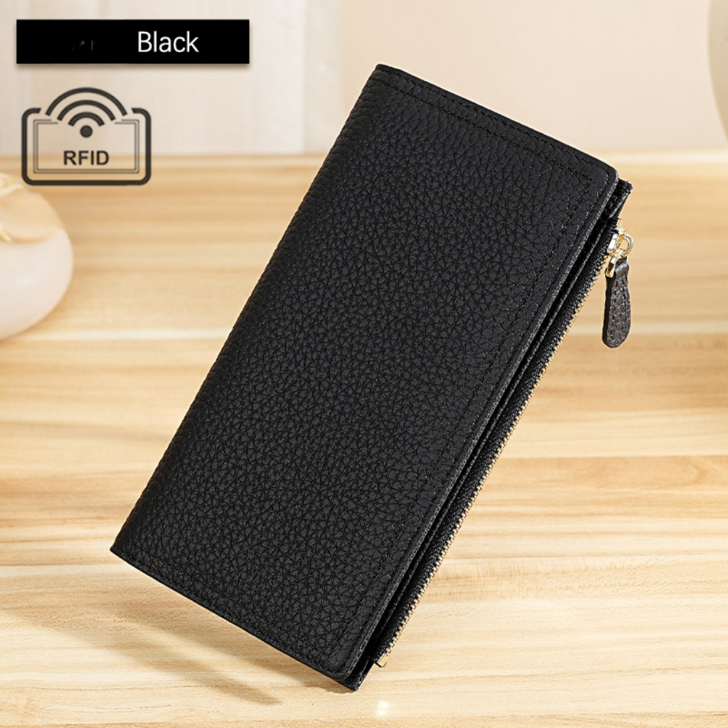 Versatile long Multiple card slots rfid wallet